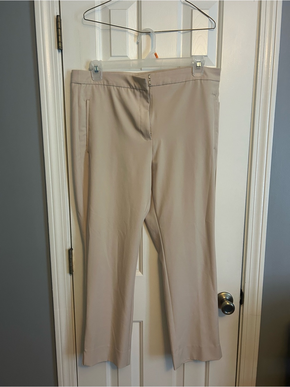 Worthington Straight-Leg Dress Pants in Light Beige